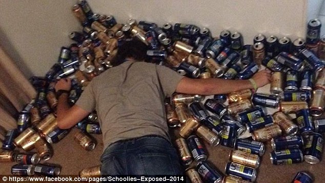 Image result for drunk surrounded by beer cans