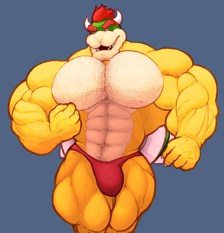 What does Mario say when he's throwing Bowser? 