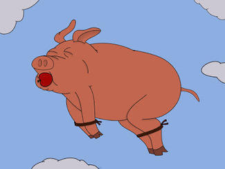 it's just a little airborne. it's still good! it's still good!