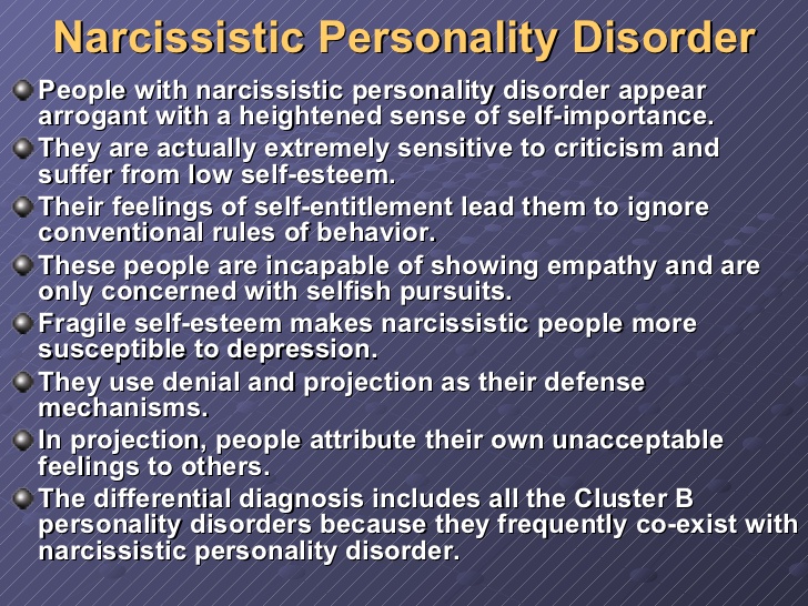 text I highly assume that you have a Narcissistic Personality Disorder 